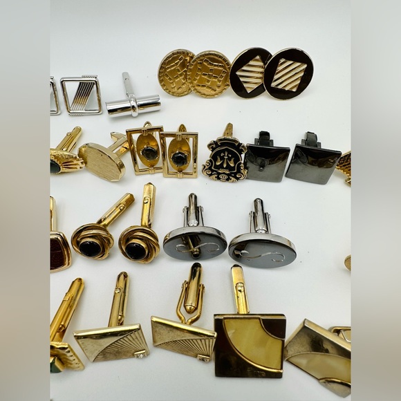 Vintage Most Are Signed Swank Cufflinks And Tie Clips - Picture 6 of 11